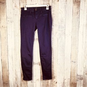 Just Black Size 26 Petite Purple Jeans Soft Feel Denim Very Stretchy Poc…